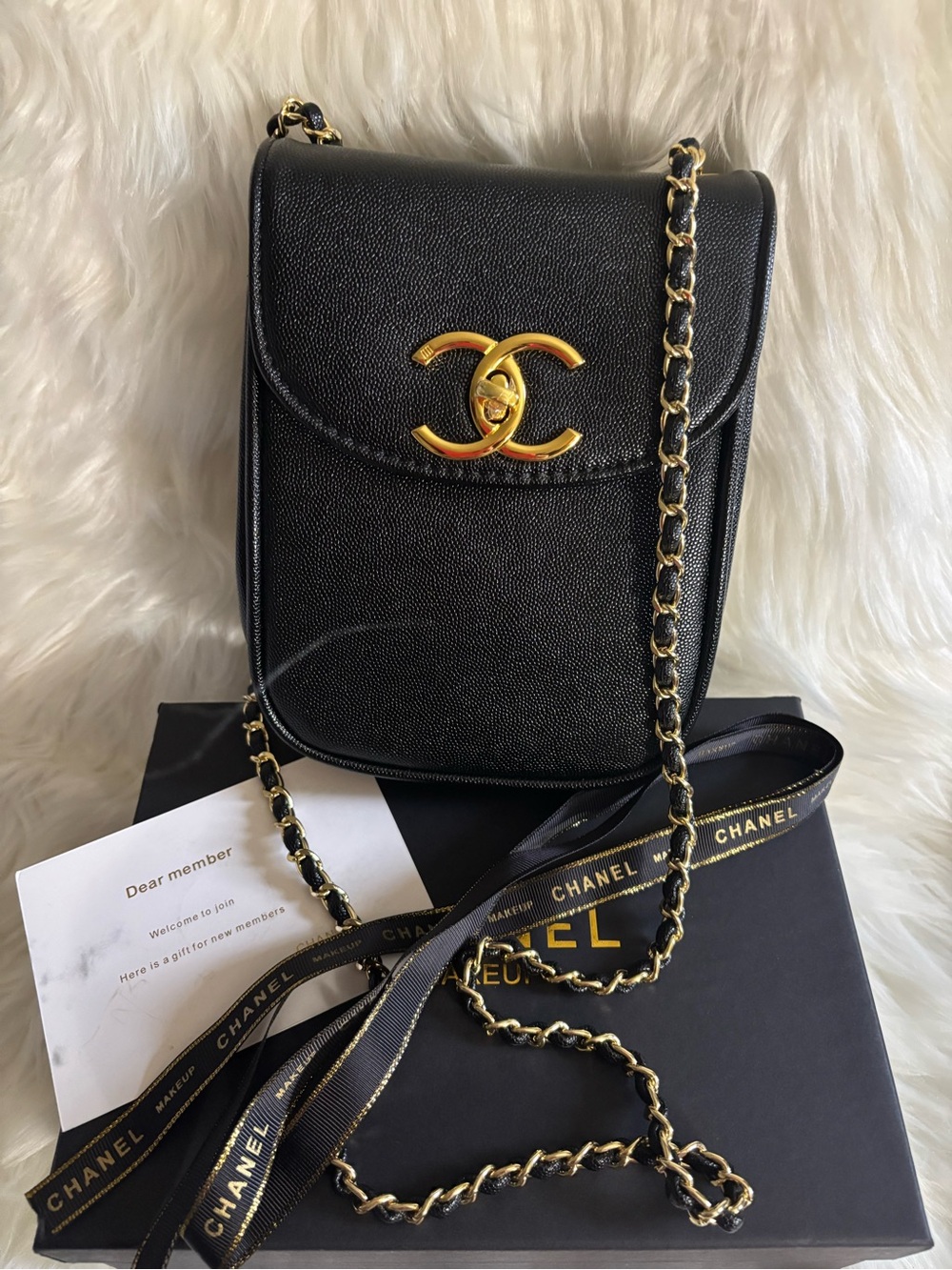Black Mini Crossbody with Gold CC - Picture 7 of 7